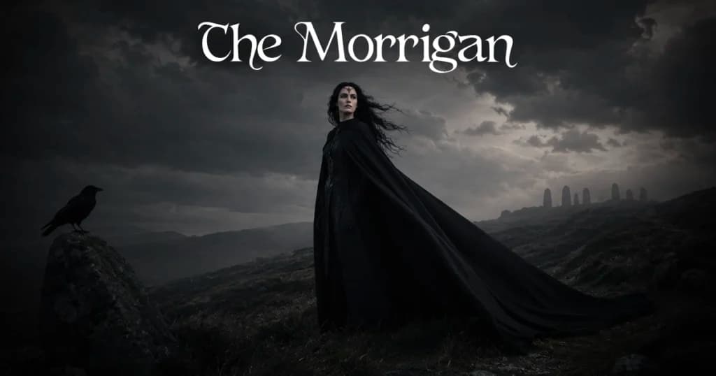 The Morrígan Irish War Goddess, Crow, and Phantom Queen